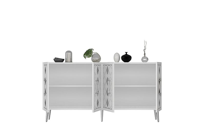 Ilna Konsollbord 150 cm - Hvit/Sølv - Møbler - Bord - Avlastningsbord - Gangbord