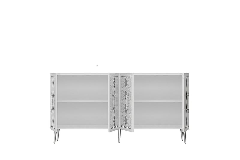 Ilna Konsollbord 150 cm - Hvit/Sølv - Møbler - Bord - Avlastningsbord - Gangbord