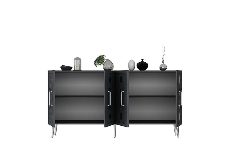 Ilna Konsollbord 150 cm - Sølv/Antrasitt - Møbler - Bord - Avlastningsbord - Gangbord
