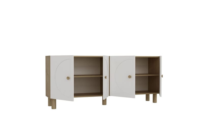 Inci Konsollbord 150 cm - Brun/Hvit - Møbler - Bord - Avlastningsbord - Gangbord
