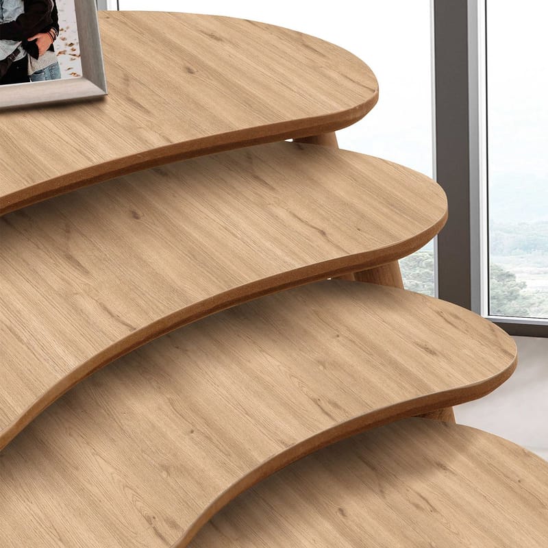 Indumati settbord 75 cm - Eik - Møbler - Bord - Avlastningsbord - Settbord