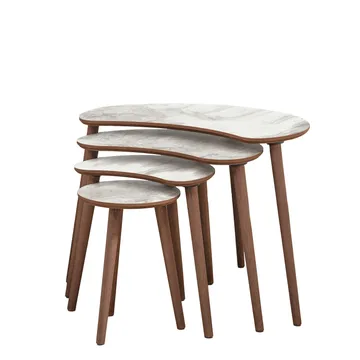 Indumati settbord 75 cm - Hvit - Møbler - Bord - Avlastningsbord - Settbord