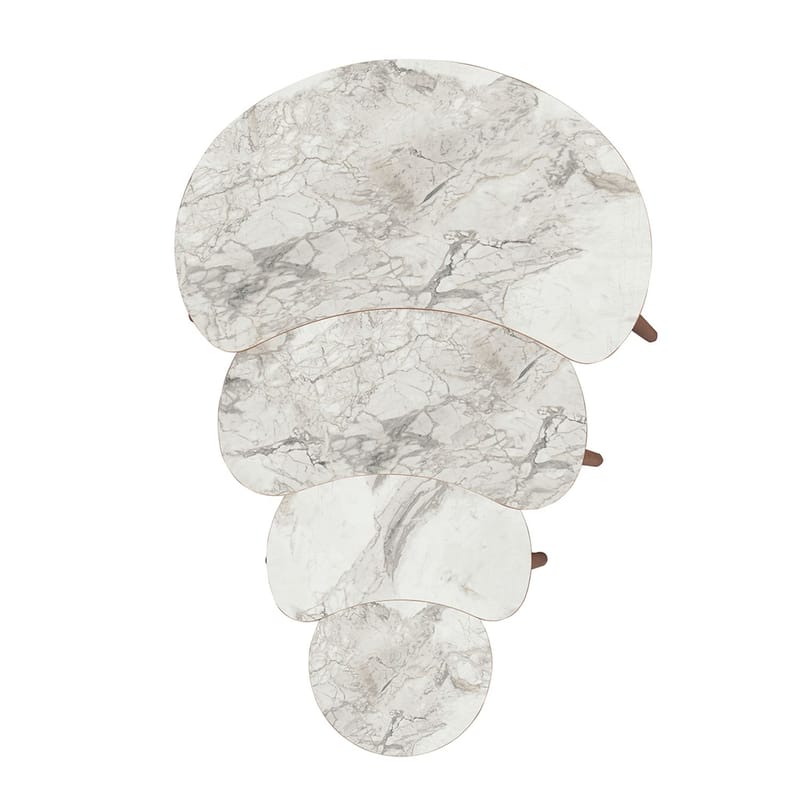 Indumati settbord 75 cm - Hvit - Møbler - Bord - Avlastningsbord - Settbord