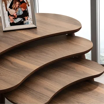 Indumati settbord 75 cm - Valnøtt - Møbler - Bord - Avlastningsbord - Settbord