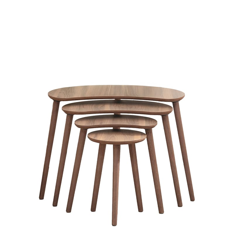 Indumati settbord 75 cm - Valnøtt - Møbler - Bord - Avlastningsbord - Settbord