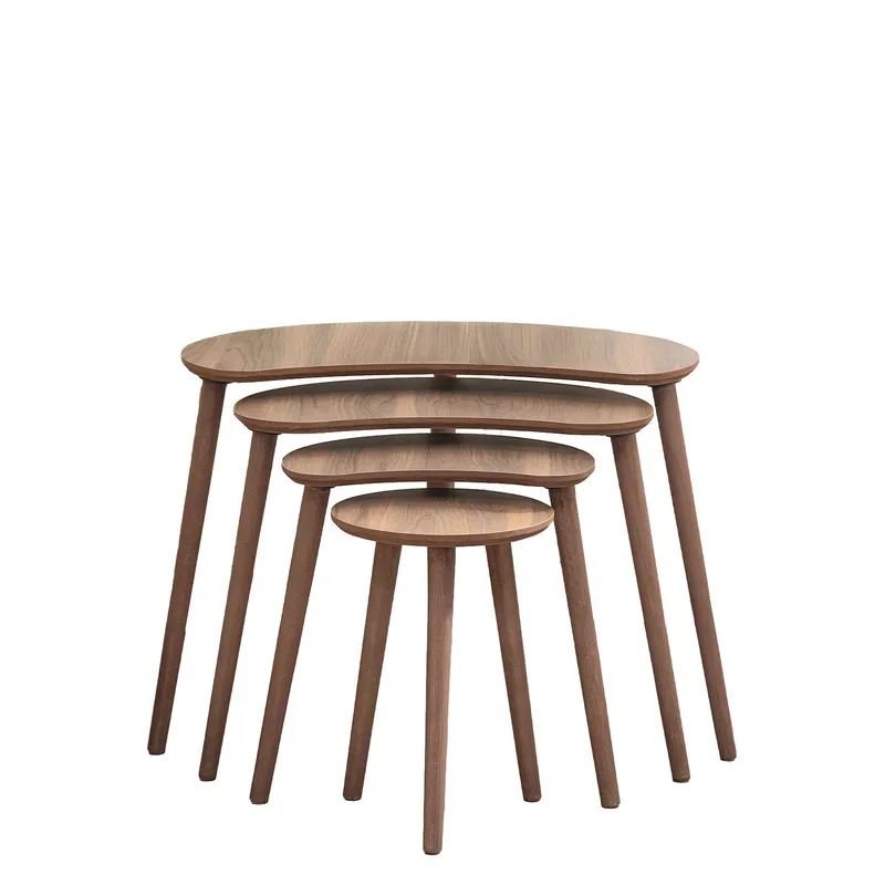 Indumati settbord 75 cm - Valnøtt - Møbler - Bord - Avlastningsbord - Settbord