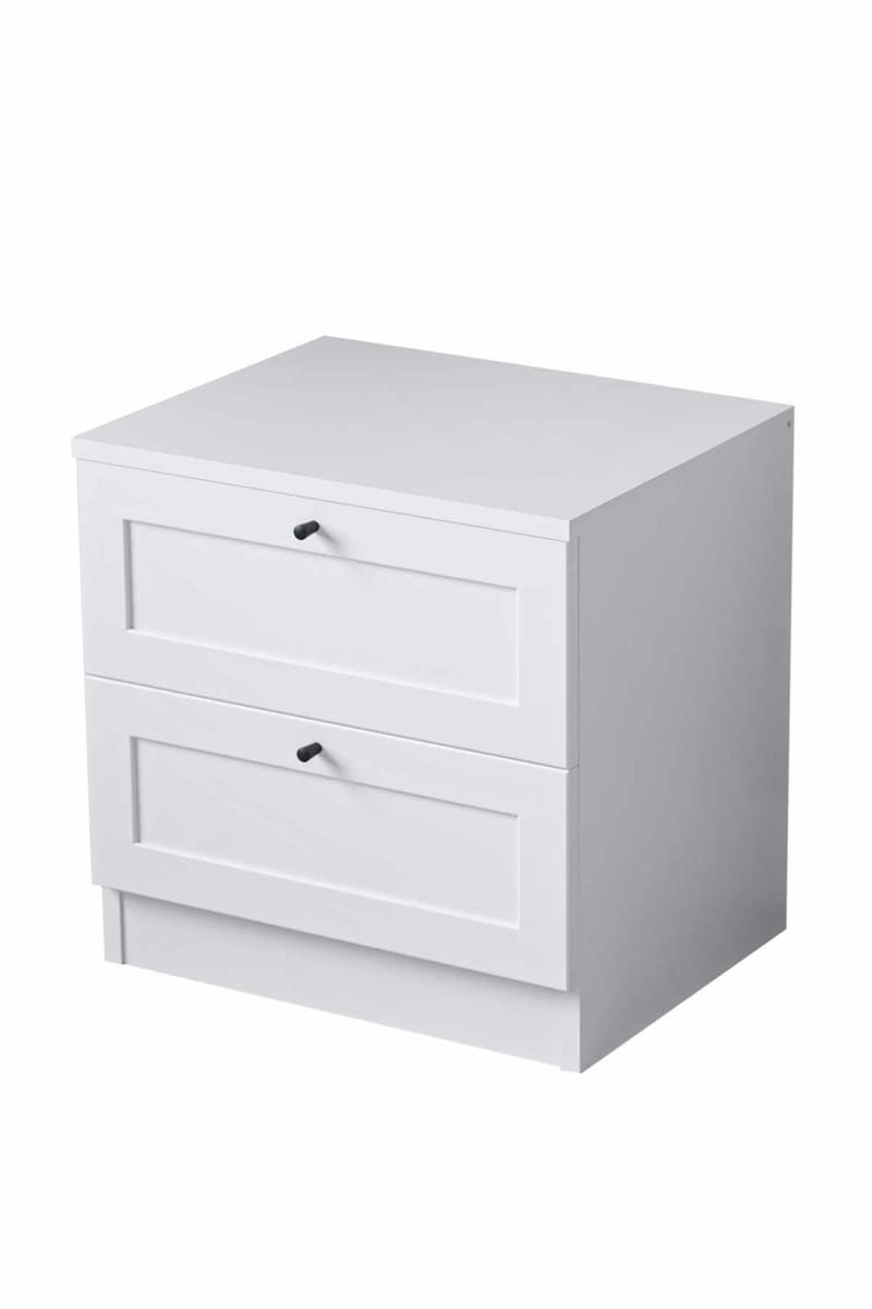 Interlaken nattbord 50 cm - Hvit - Møbler - Bord - Avlastningsbord - Sengebord & nattbord