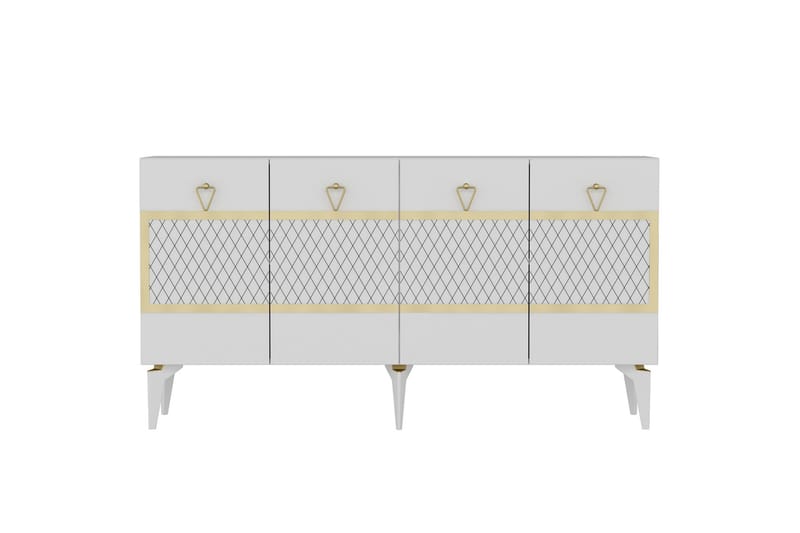 Ipek Konsollbord 150 cm - Hvit/Gull - Møbler - Bord - Avlastningsbord - Gangbord
