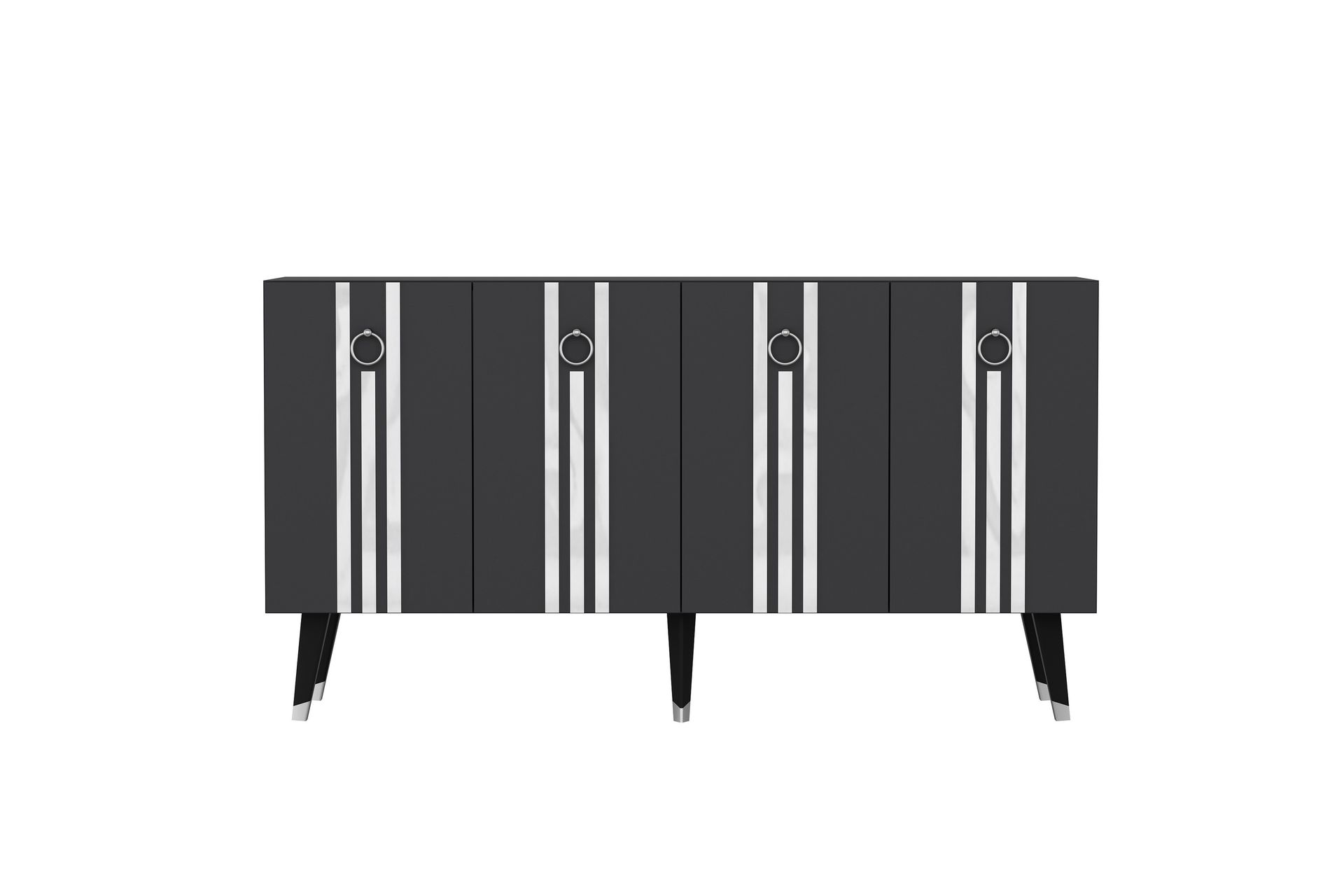 Isil Konsollbord 150 cm - Antrasitt/Sølv - Møbler - Bord - Avlastningsbord - Gangbord