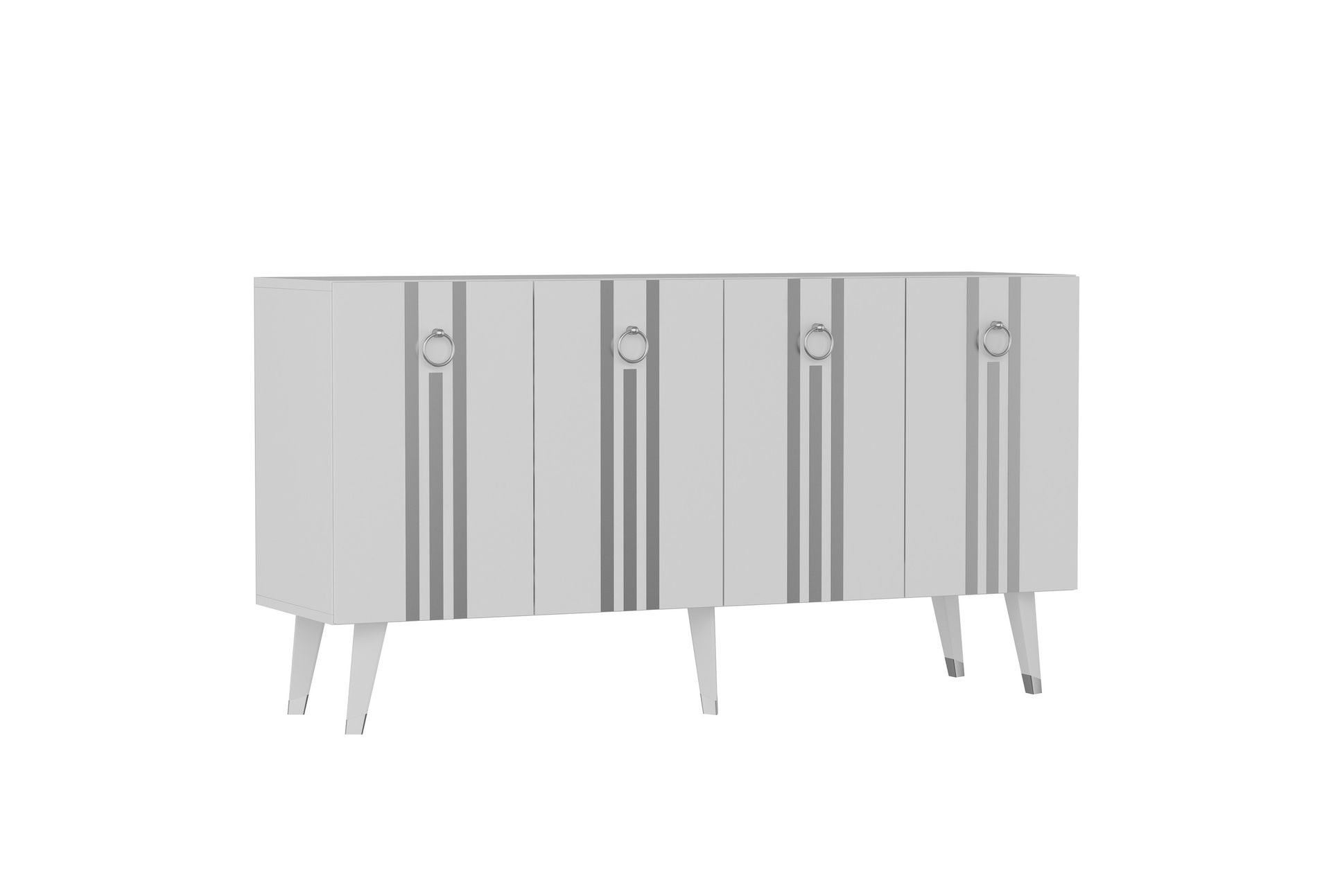 Isil Konsollbord 150 cm - Hvit/Sølv - Møbler - Bord - Avlastningsbord - Gangbord