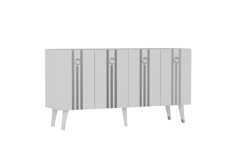 Isil Konsollbord 150 cm - Hvit/Sølv - Møbler - Bord - Avlastningsbord - Gangbord