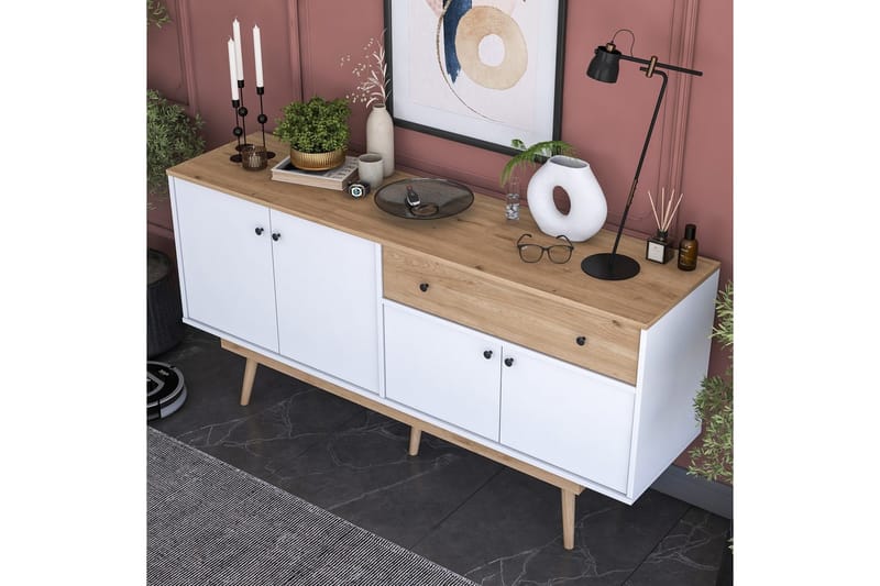 Islen Konsollbord 180 cm - Mørkebrun/Hvit - Møbler - Bord - Avlastningsbord - Gangbord