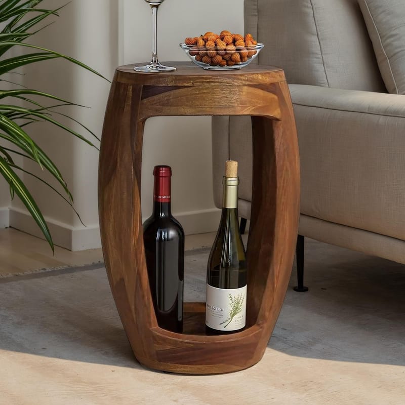Ivouna Sidebord 30 cm - varm mørkebrun - Møbler - Bord - Avlastningsbord - Lampebord & sidebord
