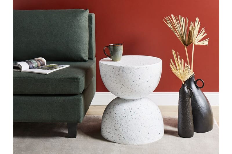 Jacksonville Sidebord 40 cm - Hvit/Blå - Møbler - Bord - Avlastningsbord - Lampebord & sidebord