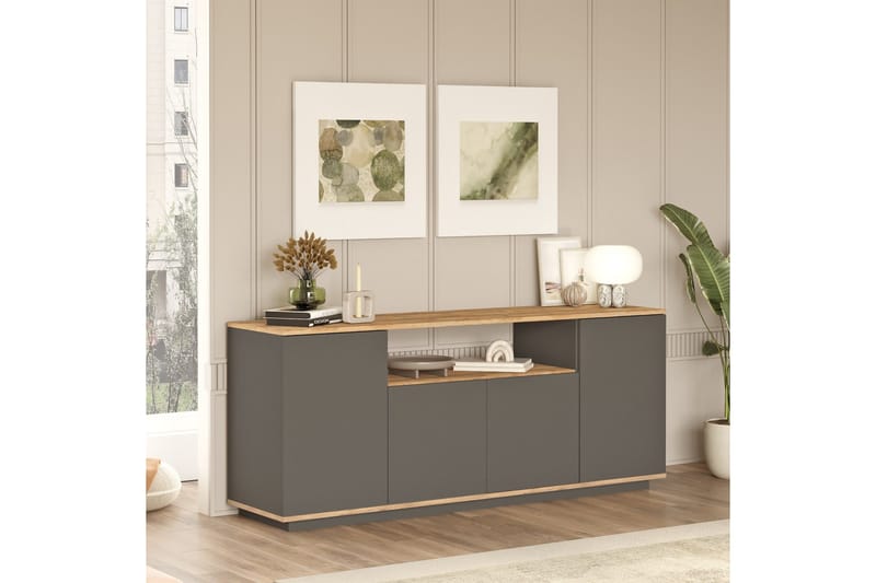 Jaivind Konsollbord 180 cm - Brun/Antrasitt - Møbler - Bord - Avlastningsbord - Gangbord