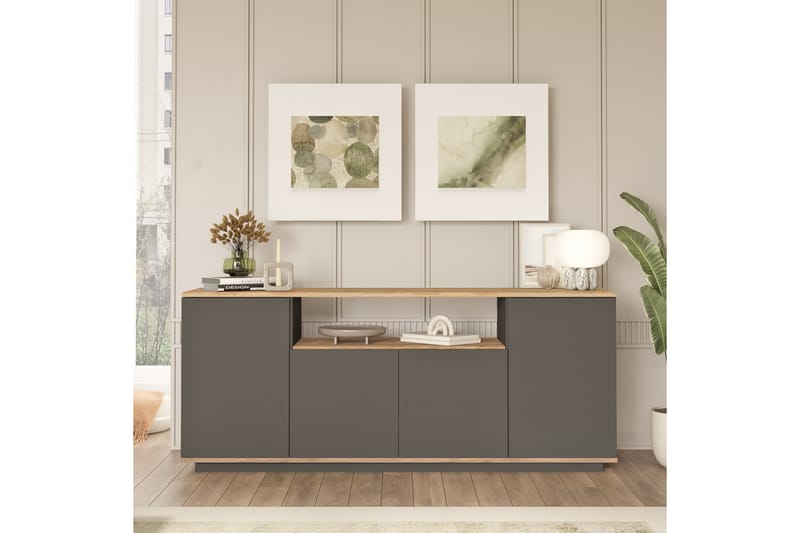 Jaivind Konsollbord 180 cm - Brun/Antrasitt - Møbler - Bord - Avlastningsbord - Gangbord