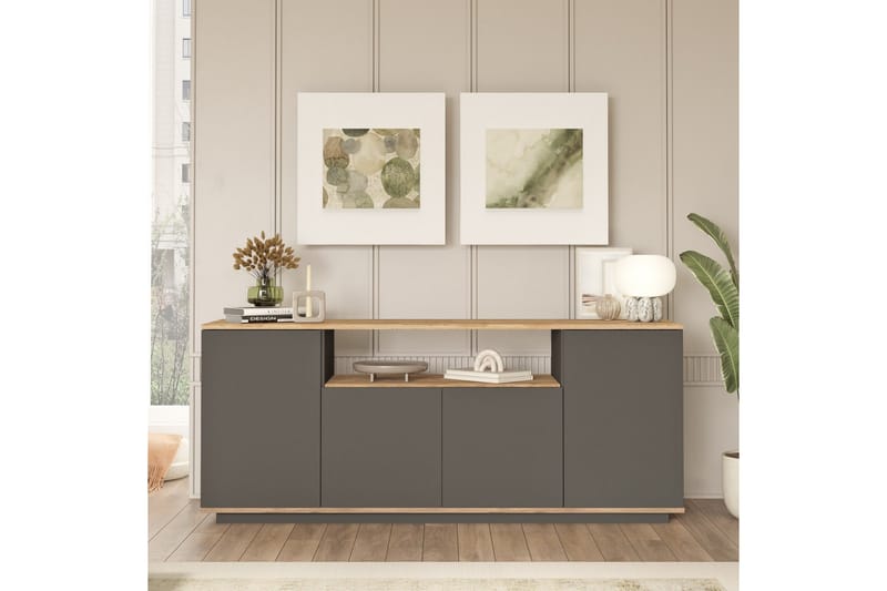 Jaivind Konsollbord 180 cm - Brun/Antrasitt - Møbler - Bord - Avlastningsbord - Gangbord