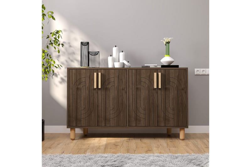 Januka Konsollbord 120 cm - Brun/Mørkfarget tre - Møbler - Bord - Avlastningsbord - Gangbord