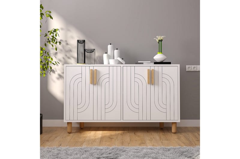 Januka Konsollbord 120 cm - Hvit - Møbler - Bord - Avlastningsbord - Gangbord