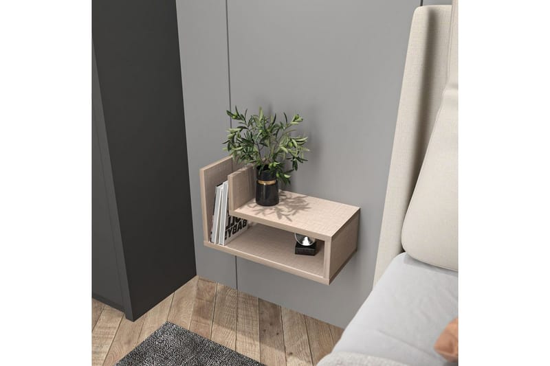 Jarlech Nattbord 45 cm - Beige - Møbler - Bord - Avlastningsbord - Sengebord & nattbord