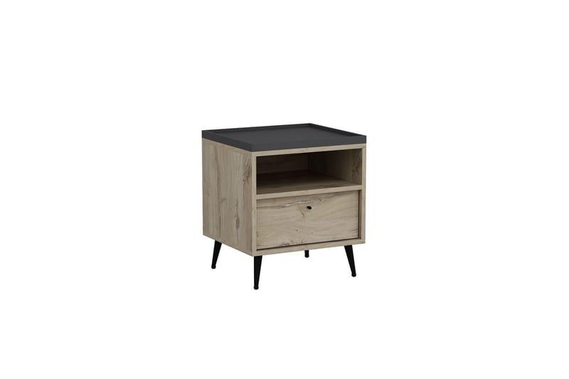 Jarlech Nattbord 50 cm - Valnøtt - Møbler - Bord - Avlastningsbord - Sengebord & nattbord