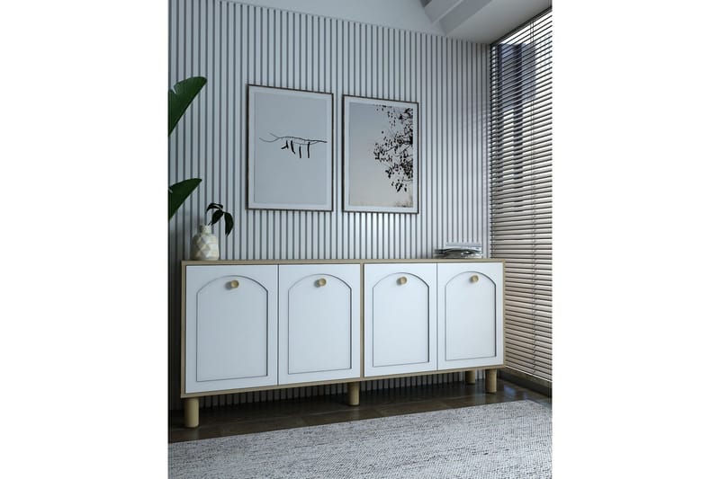 Jasvindir Konsollbord 180 cm - Brun/Hvit - Møbler - Bord - Avlastningsbord - Gangbord