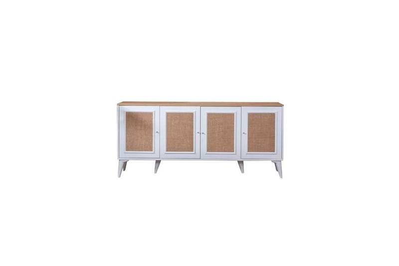 Jatinder Konsollbord 80 cm - Mellomfarget tre/Hvit - Møbler - Bord - Avlastningsbord - Gangbord