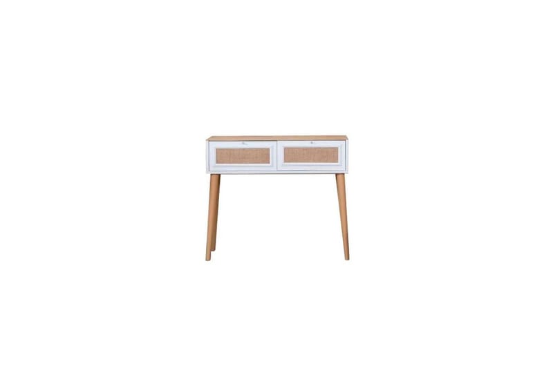 Jatinder Sidebord 95 cm - Hvitfarget tre/Mellomfarget tre - Møbler - Bord - Avlastningsbord - Lampebord & sidebord