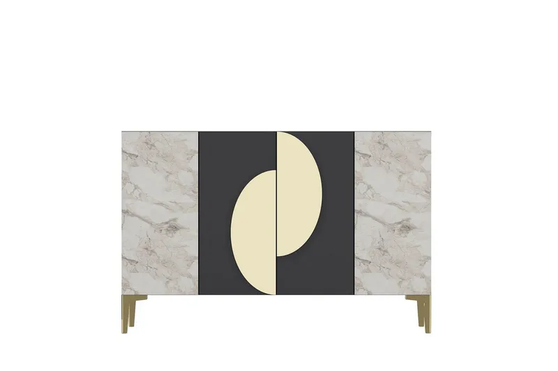 Jorel Konsollbord 120 cm - Antrasitt/Gull - Møbler - Bord - Avlastningsbord - Gangbord