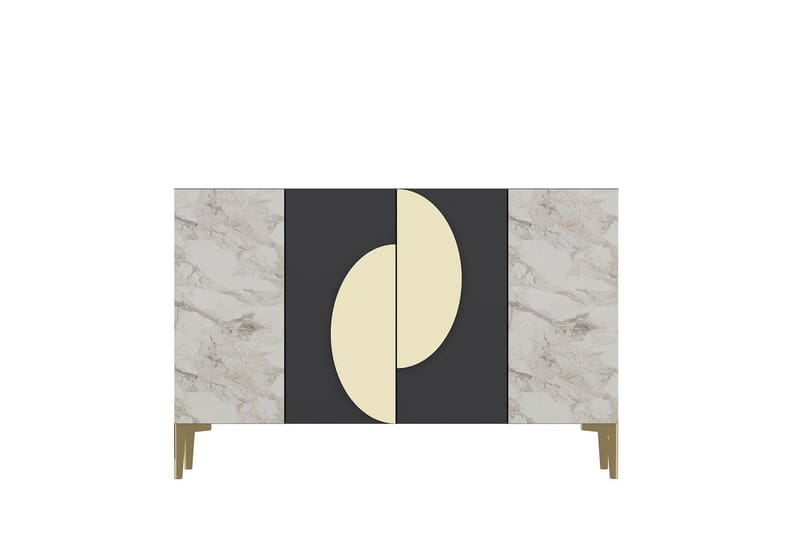 Jorel Konsollbord 120 cm - Antrasitt/Gull - Møbler - Bord - Avlastningsbord - Gangbord