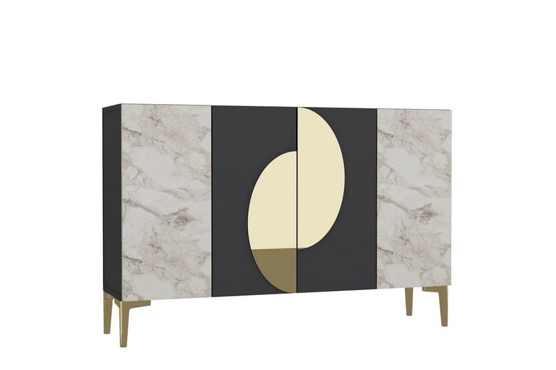 Jorel Konsollbord 120 cm - Antrasitt/Gull - Møbler - Bord - Avlastningsbord - Gangbord