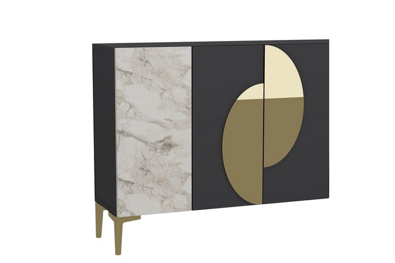 Jorel Konsollbord 120 cm - Antrasitt/Gull - Møbler - Bord - Avlastningsbord - Gangbord