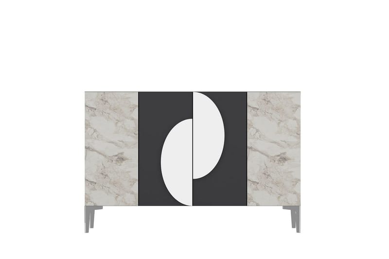 Jorel Konsollbord 120 cm, Antrasitt/Sølv