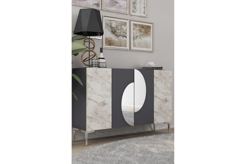 Jorel Konsollbord 120 cm - Antrasitt/Sølv - Møbler - Bord - Avlastningsbord - Gangbord