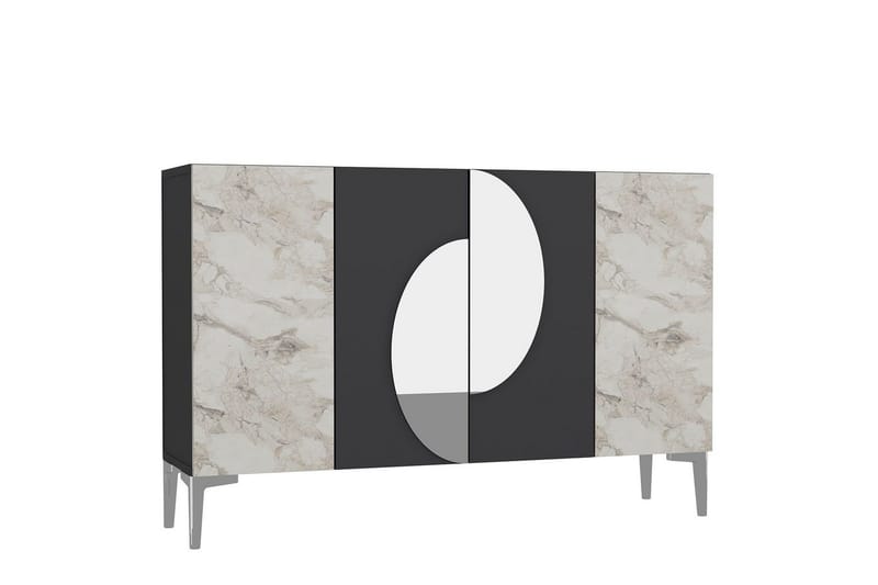 Jorel Konsollbord 120 cm - Antrasitt/Sølv - Møbler - Bord - Avlastningsbord - Gangbord