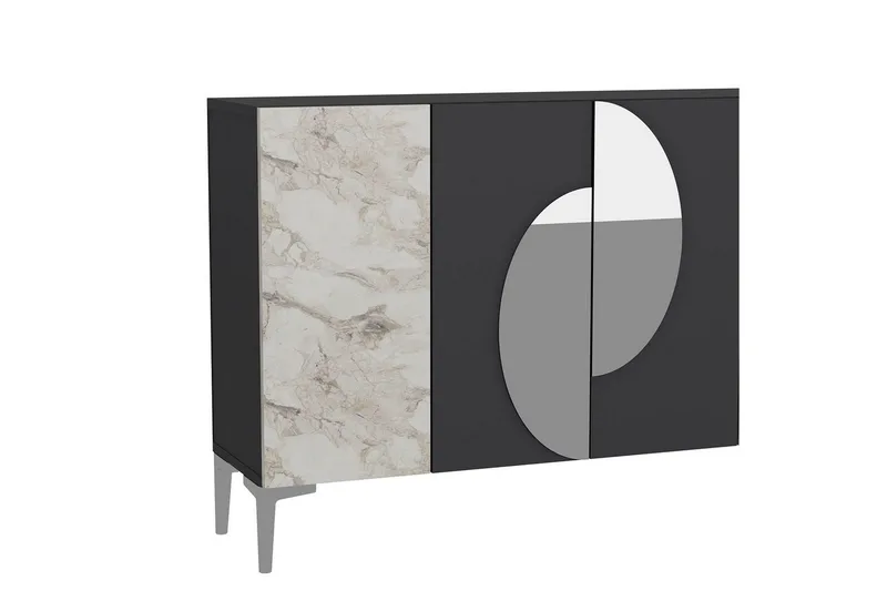 Jorel Konsollbord 120 cm - Antrasitt/Sølv - Møbler - Bord - Avlastningsbord - Gangbord