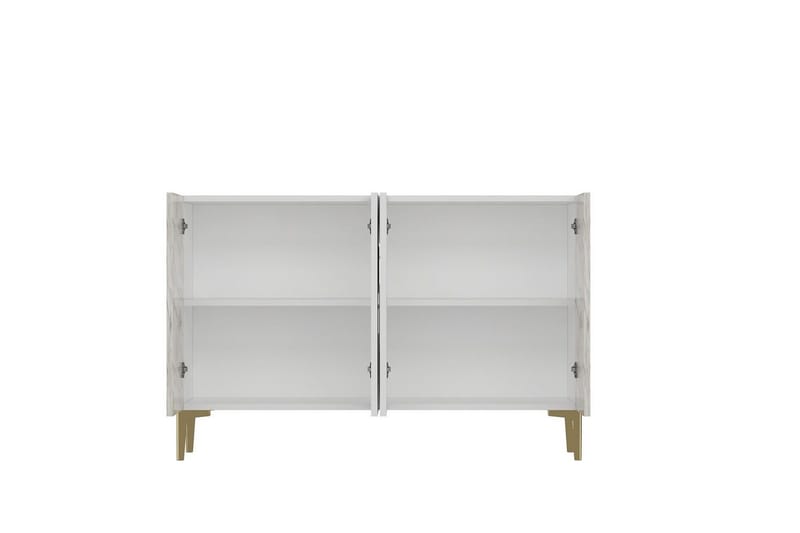 Jorel Konsollbord 120 cm - Hvit/Gull - Møbler - Bord - Avlastningsbord - Gangbord