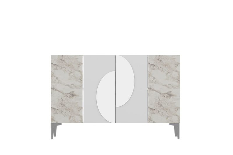 Jorel Konsollbord 120 cm - Hvit/Sølv - Møbler - Bord - Avlastningsbord - Gangbord