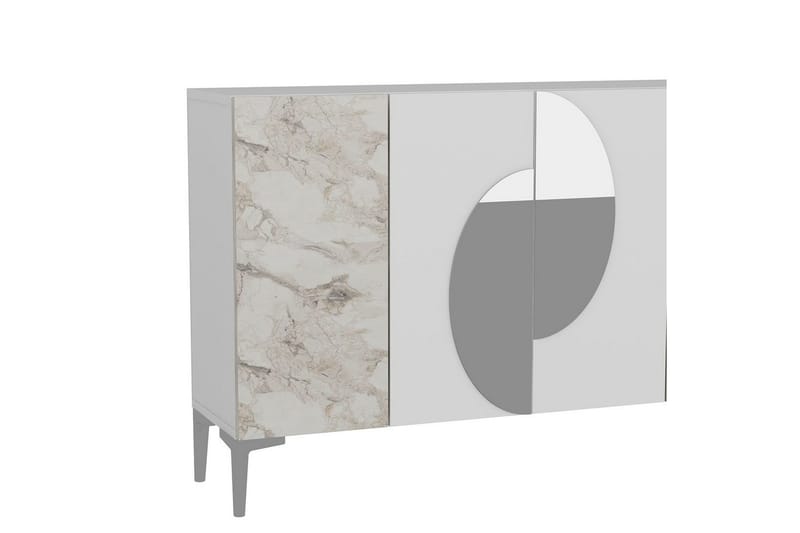 Jorel Konsollbord 120 cm - Hvit/Sølv - Møbler - Bord - Avlastningsbord - Gangbord