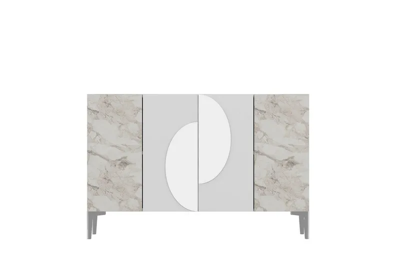 Jorel Konsollbord 120 cm - Hvit/Sølv - Møbler - Bord - Avlastningsbord - Gangbord