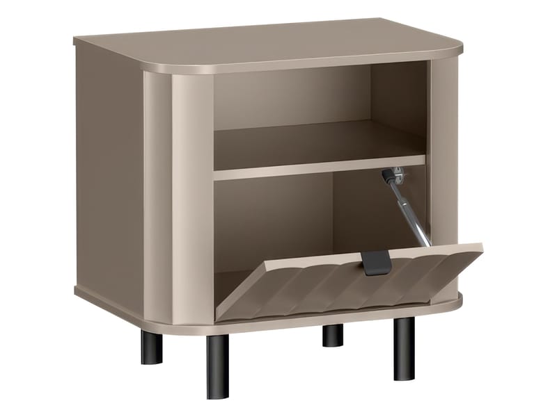 Joriel Nattbord 59 cm - Hvit|svart - Møbler - Bord - Avlastningsbord - Sengebord & nattbord