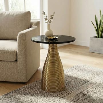 Junara sidebord 40 cm - Svart og gull - Møbler - Bord - Avlastningsbord - Lampebord & sidebord