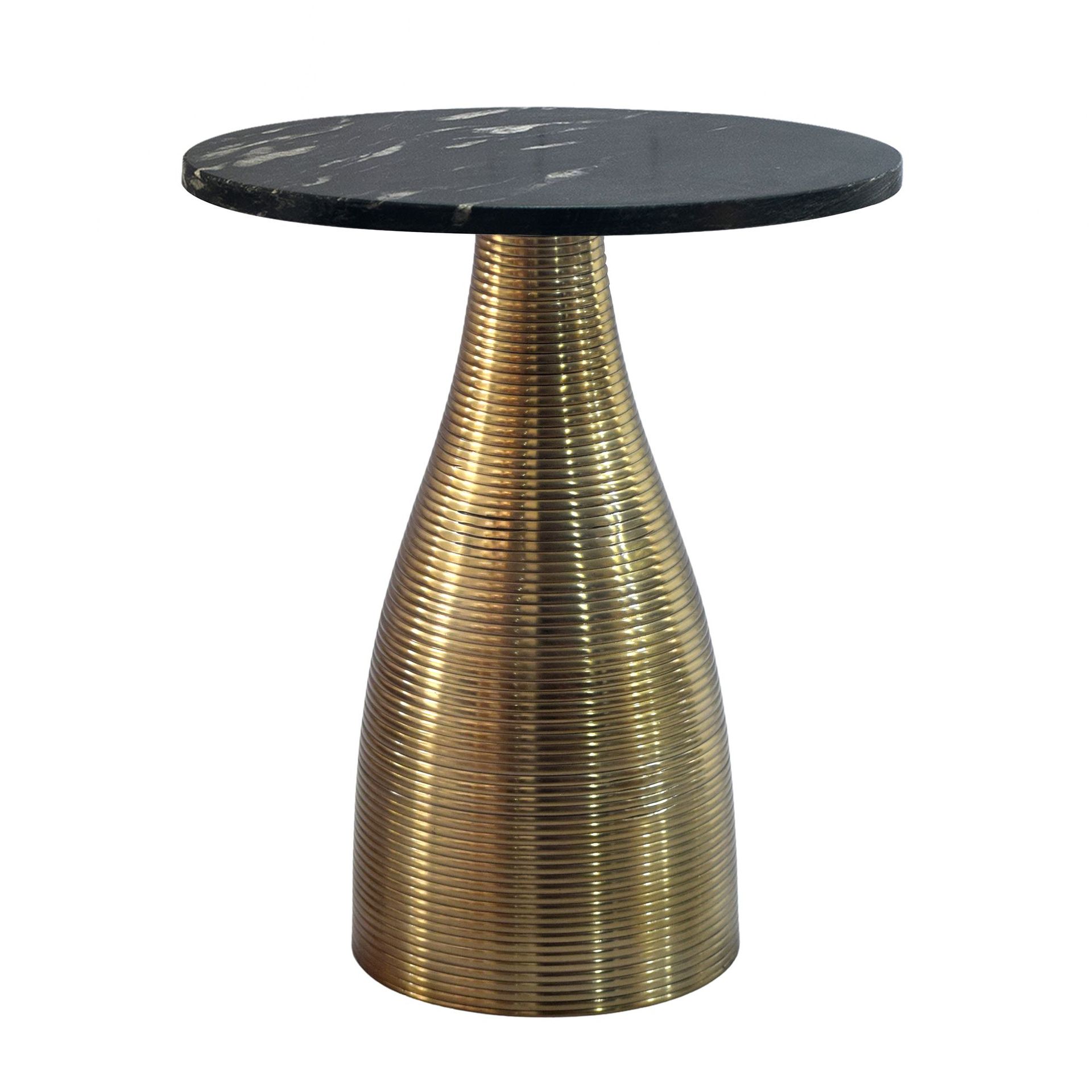 Junara sidebord 40 cm - Svart og gull