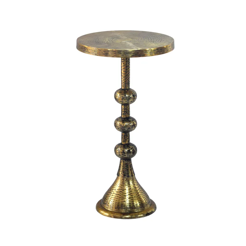 Junora sidebord 30 cm industriell stil, Antikk gull