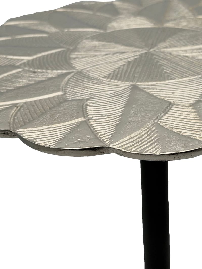 Junova sidebord 29 cm industriell stil - Sølvfarget og svart - Møbler - Bord - Avlastningsbord - Lampebord & sidebord