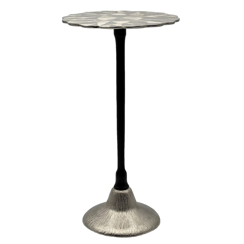 Junova sidebord 29 cm industriell stil - Sølvfarget og svart - Møbler - Bord - Avlastningsbord - Lampebord & sidebord