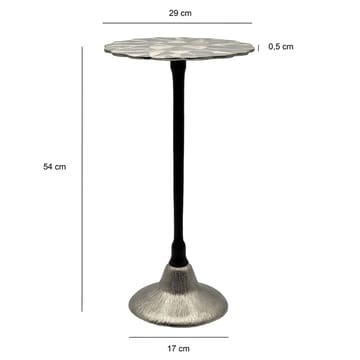 Junova sidebord 29 cm industriell stil - Sølvfarget og svart - Møbler - Bord - Avlastningsbord - Lampebord & sidebord