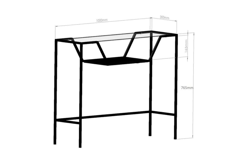 Kahului Konsollbord 100 cm - Sort - Møbler - Bord - Avlastningsbord - Gangbord