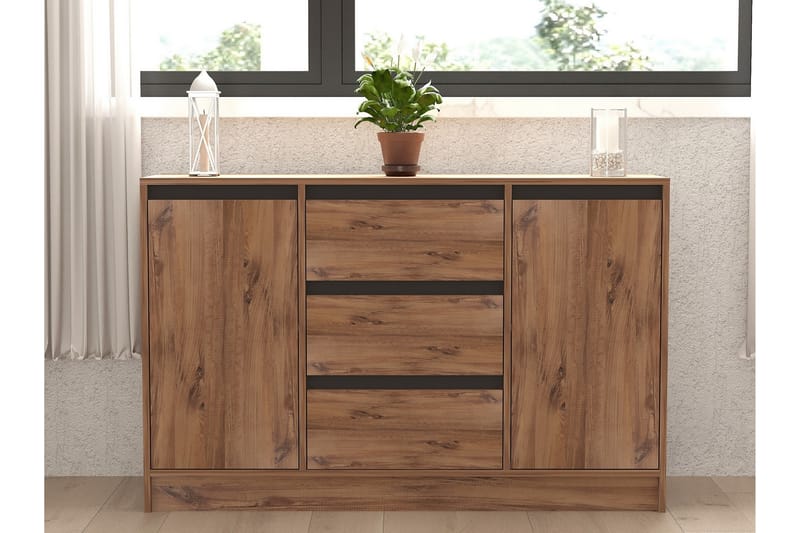 Karal Konsollbord 140 cm - Brun/Antrasitt - Møbler - Bord - Avlastningsbord - Gangbord