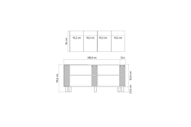 Katsuyoshi Konsollbord 180 cm - Natur/Brun - Møbler - Bord - Avlastningsbord - Gangbord
